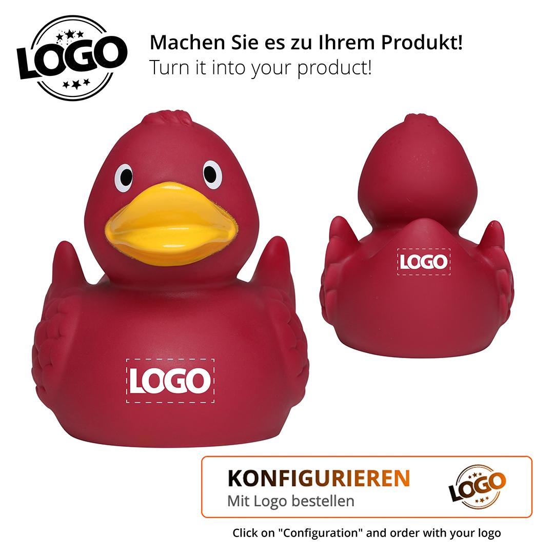 M131004 Weinrot - Badeente Wings - mbw