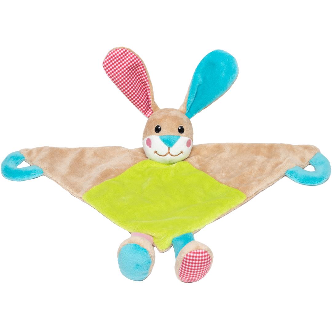 M160360 Multicoloured - Cuddly blanket rabbit - mbw