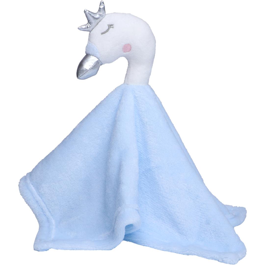 M160867 Pastel blue - Cuddly blankets swan's head - mbw