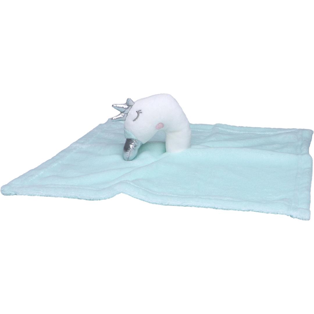 M160867 Pastel green - Cuddly blankets swan's head - mbw