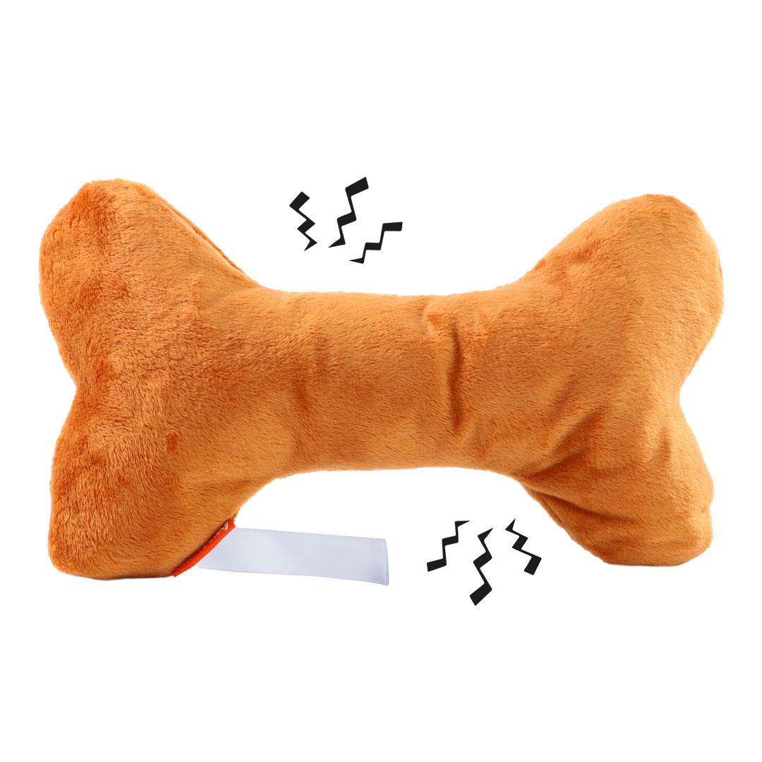 M170009 Brown - Dog toy bone - mbw
