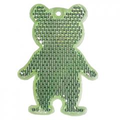 M117960 Neongrün - Fußgängerreflektor Bär - mbw