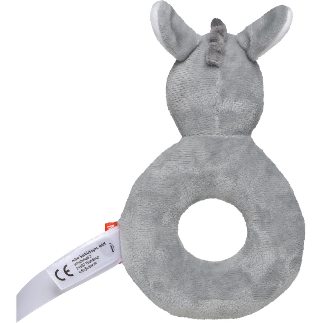 M160400 Gray - Grab Toy Donkey, round - mbw