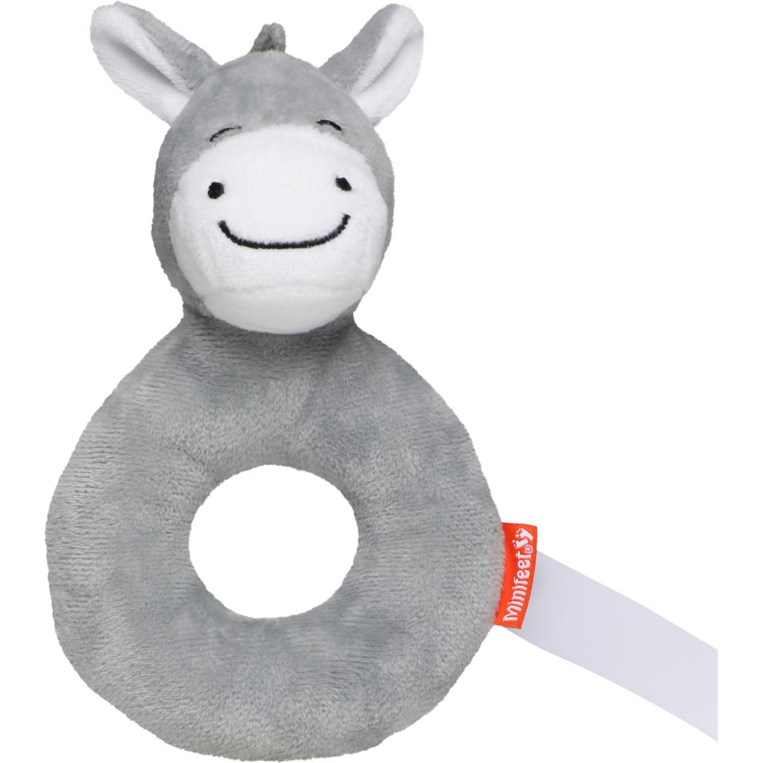 M160400 Gray - Grab Toy Donkey, round - mbw