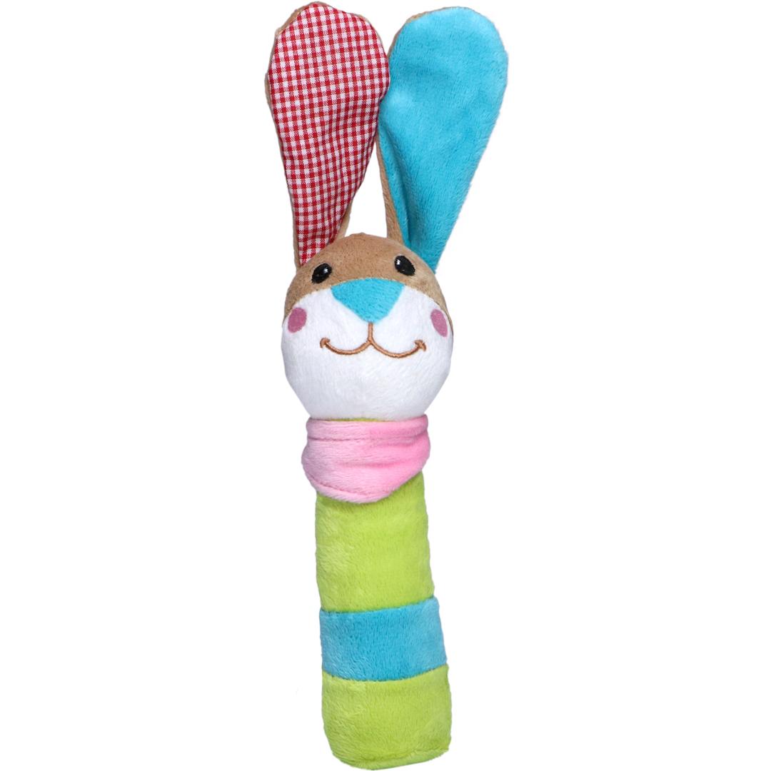 M160898 Multicoloured - Grab toy rabbit, with rattle - mbw
