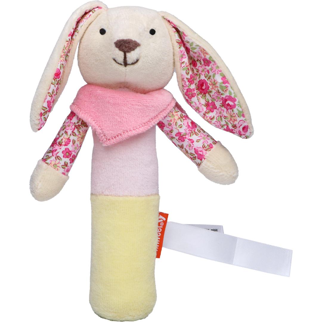 M160474 Multicolour - Greifling Hase mit Quietschfunktion - mbw