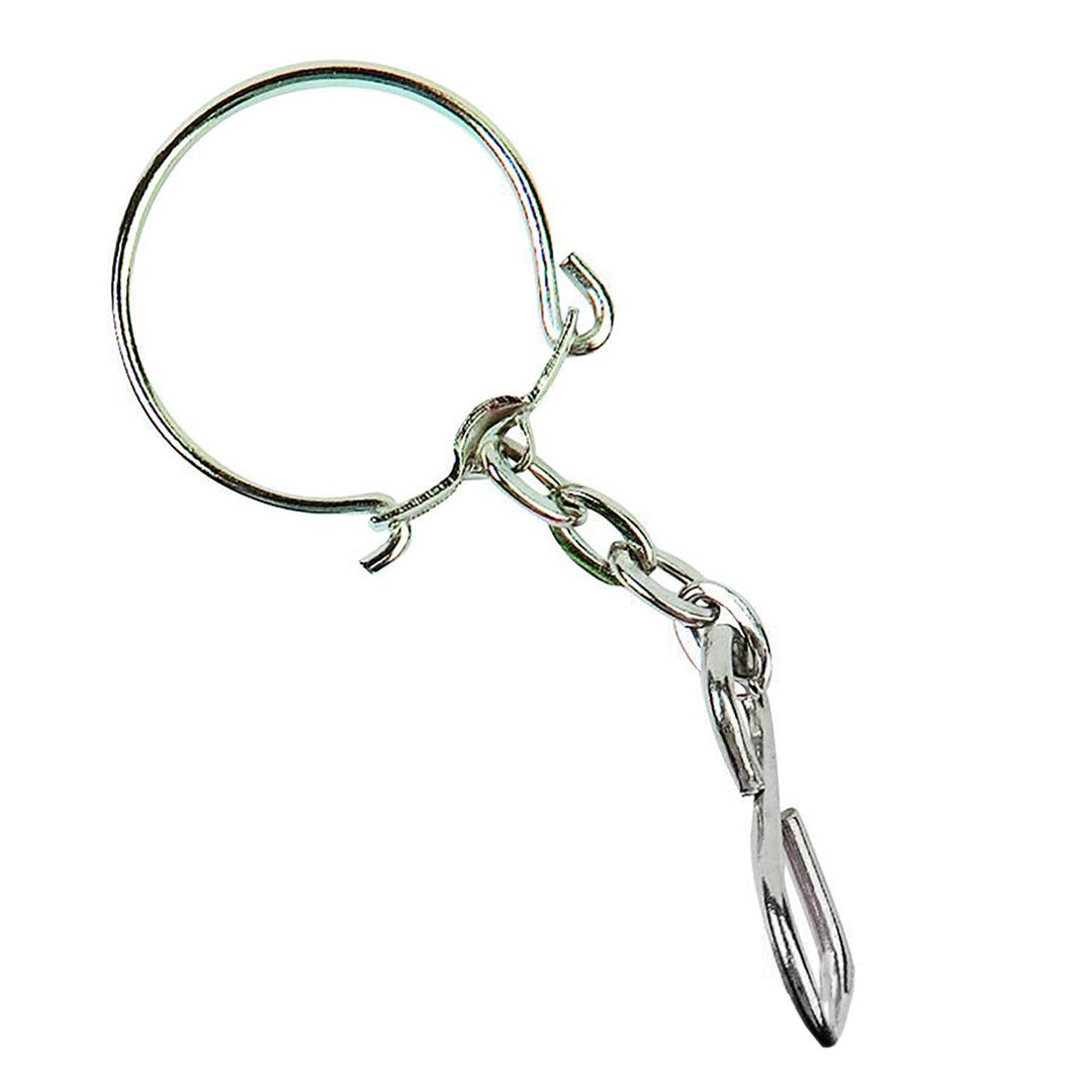 M137950 Silver - Keychain with S-hook - mbw