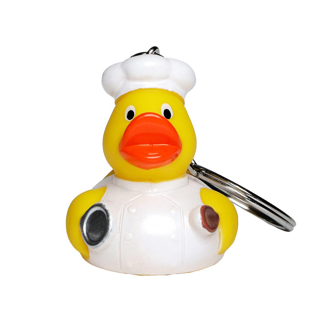 M131021 Yellow - Mini duck keychain cook - mbw