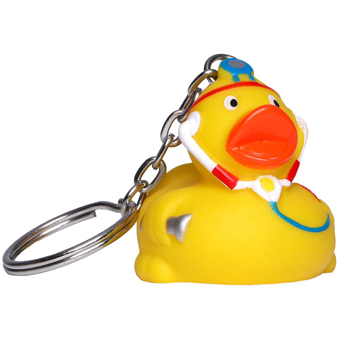 M131027 Yellow - Mini duck keychain doctor - mbw