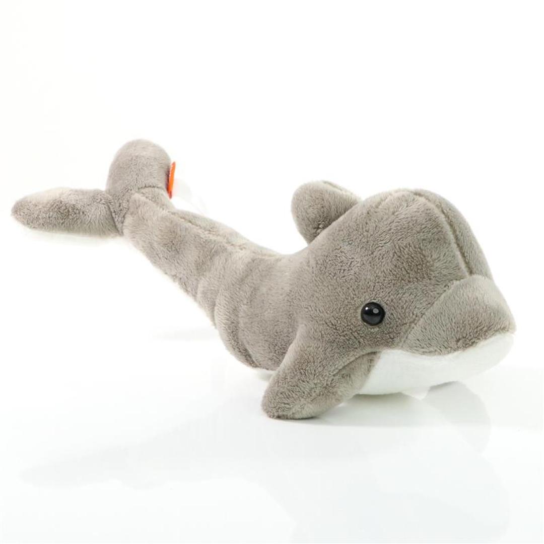M160619 Gray - Plush dolphin Lars - mbw