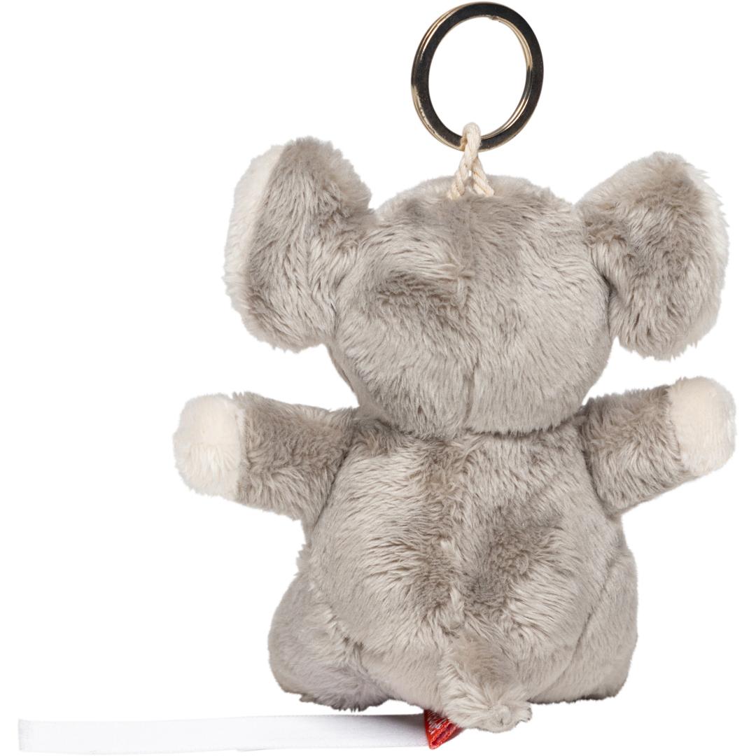 M160382 Gray - Plush elephant with keychain - mbw