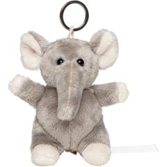 M160382  - Plush elephant with keychain - mbw