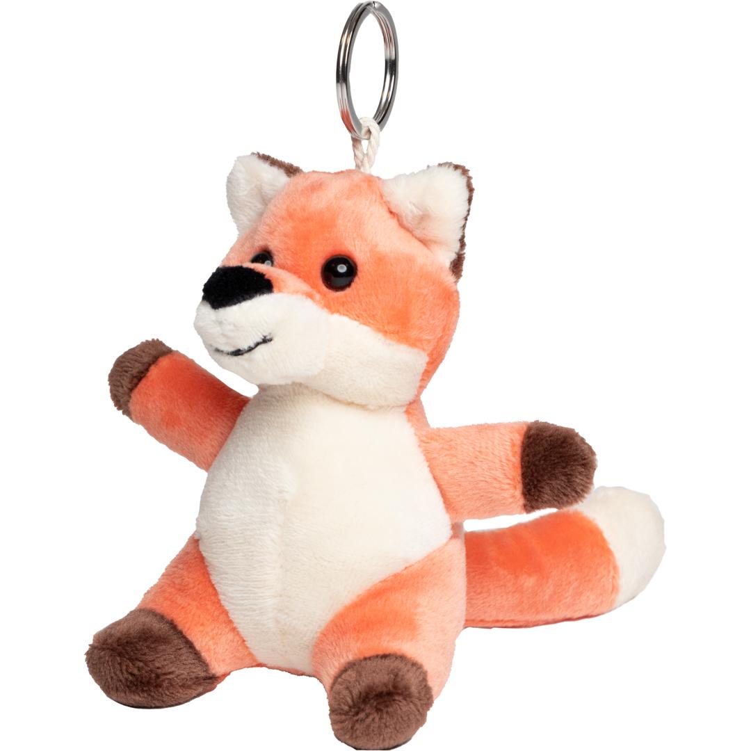 M160373 Red brown - Plush fox with keychain - mbw