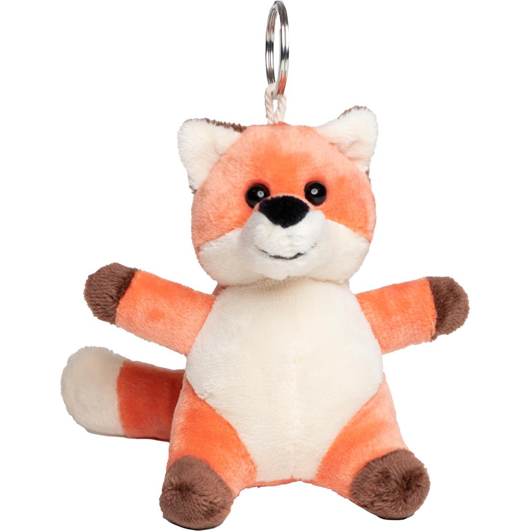 M160373 Red brown - Plush fox with keychain - mbw