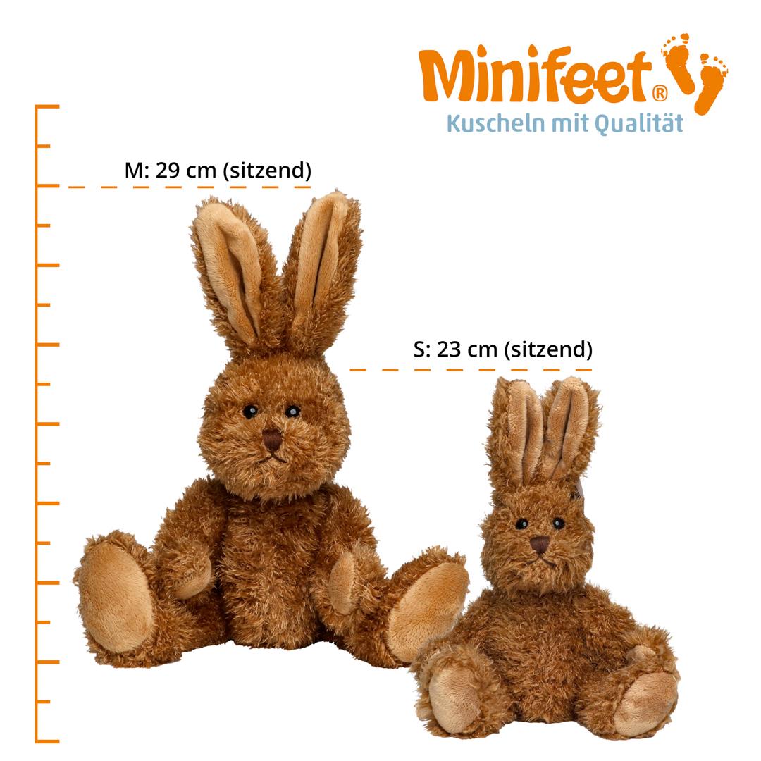 M160621 Brown - Plush rabbit Lina - mbw