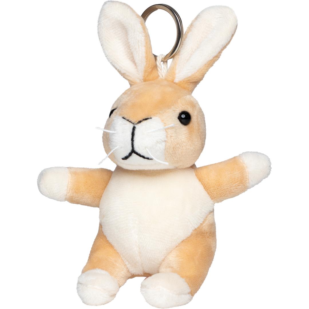 M160376 Cream - Plush rabbit with keychain - mbw
