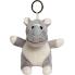 Plush rhino with keychain