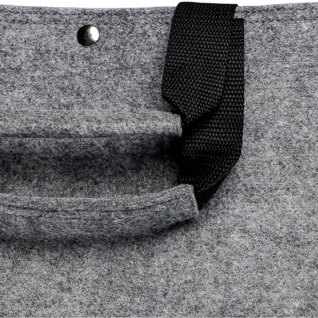 M144184 Anthrazit - Polyesterfilz Shopper - mbw
