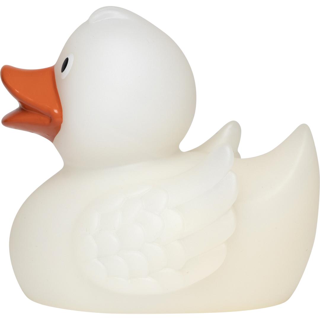 M131280 Milchig weiß - Quietsche-Ente Magic Duck mit Farbwechsel - mbw