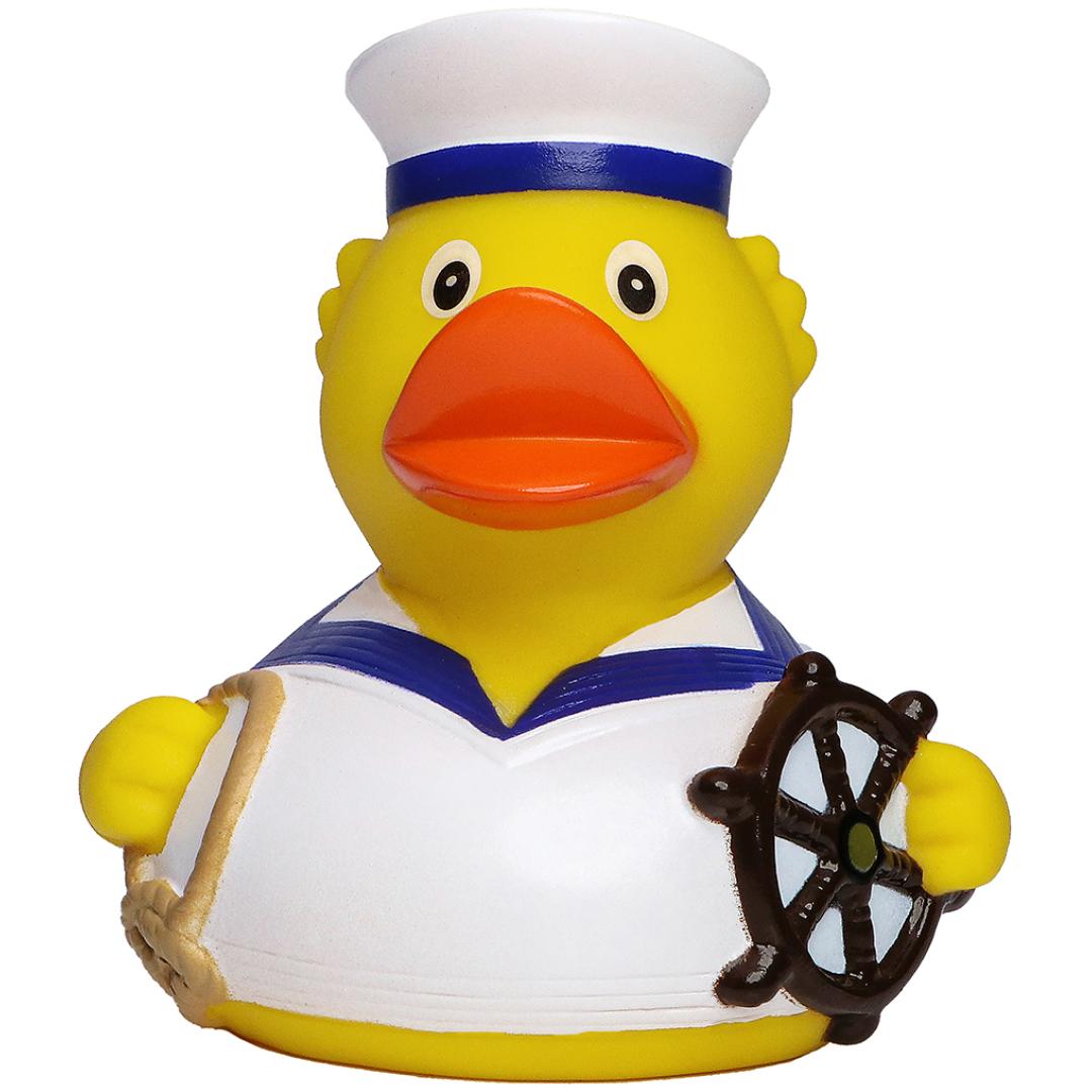 M132064 Weiß - Quietsche-Ente Seemann - mbw