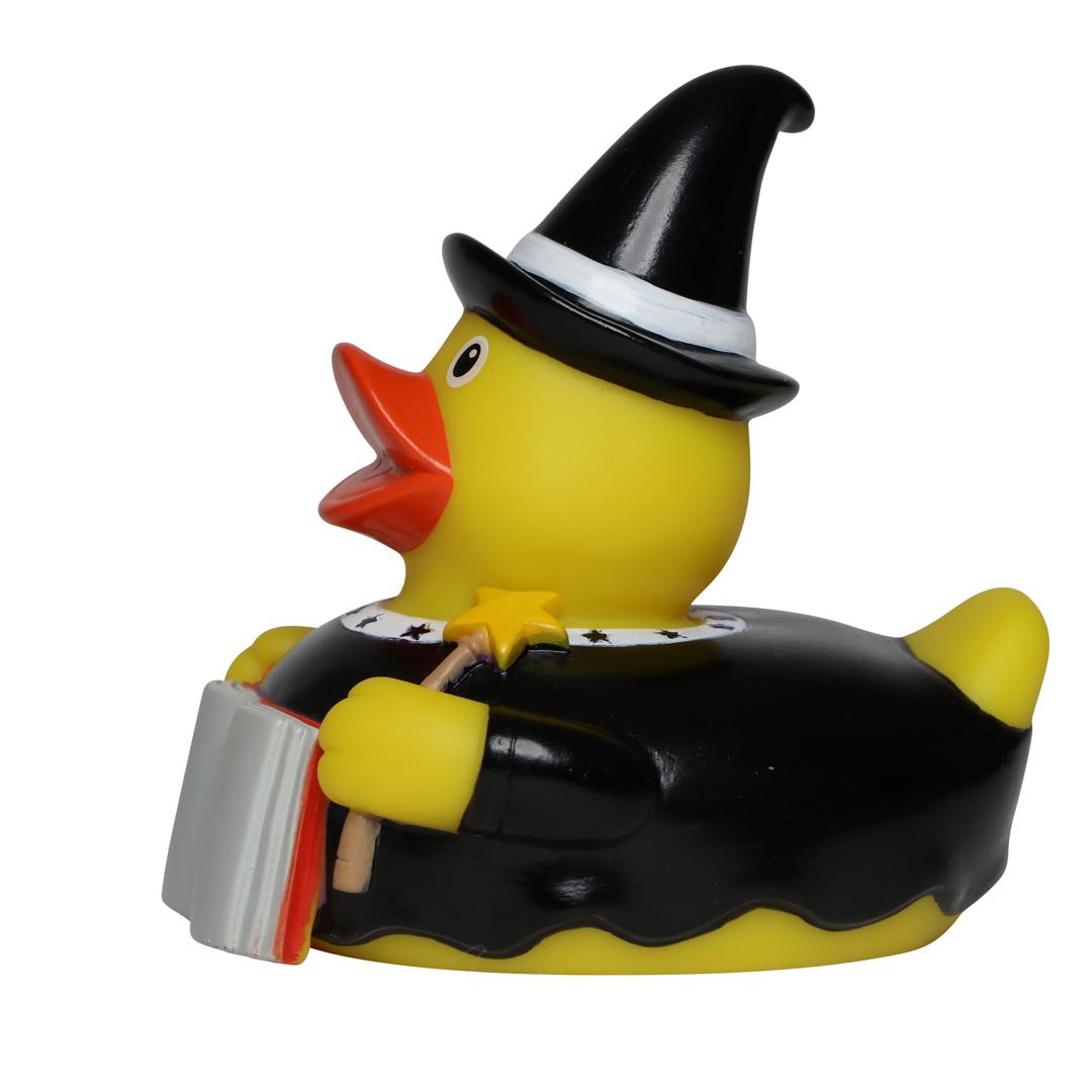 M131220 Schwarz - Quietsche-Ente Zauberer - mbw