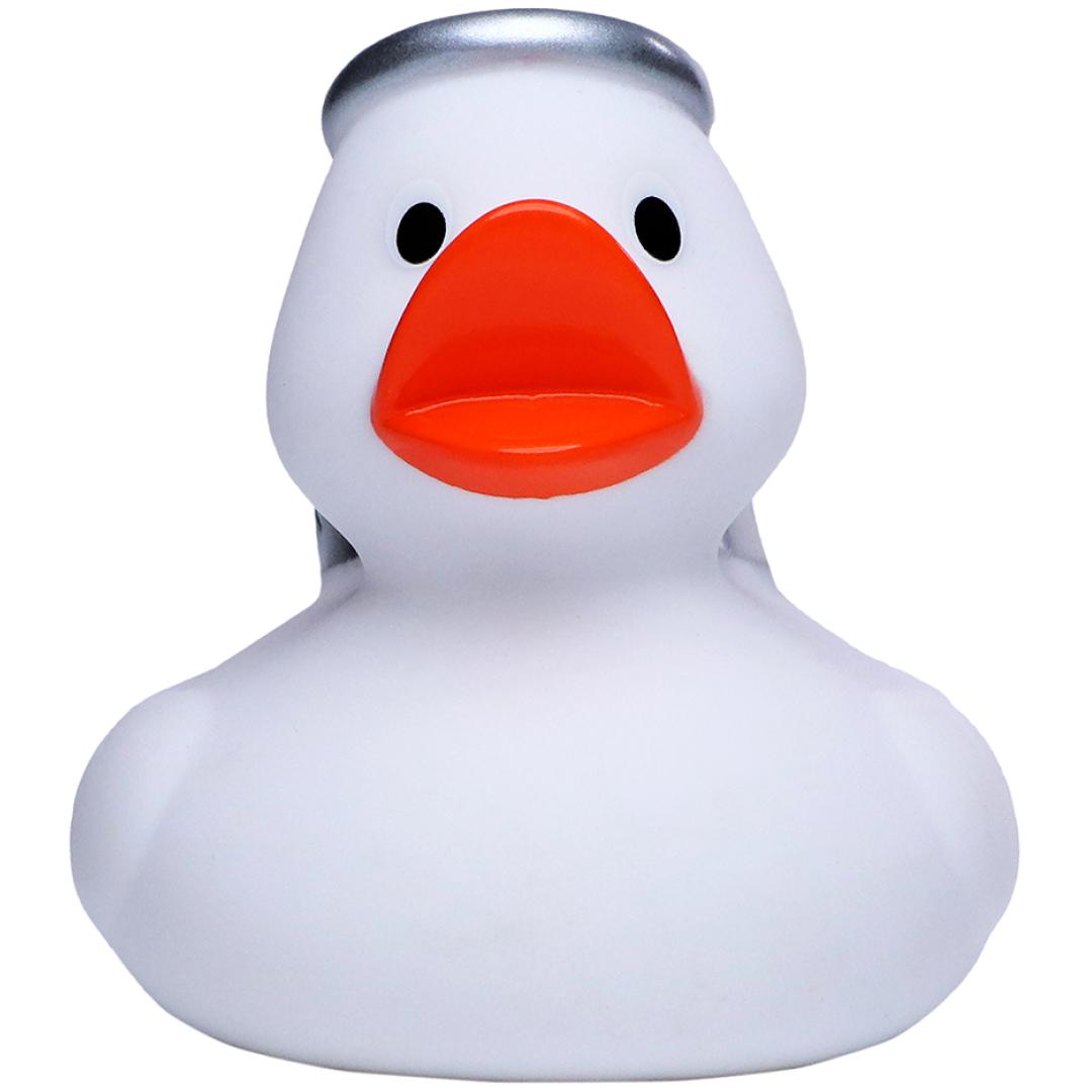 M131031 White - Rubber duck, angel - mbw