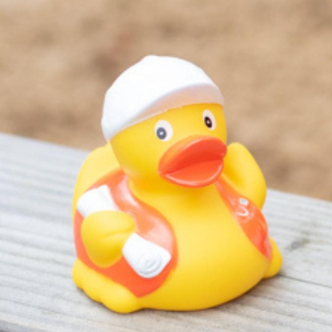 M131039 Multicoloured - Rubber duck, construction worker - mbw