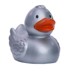 silver rubber duck