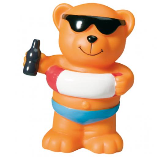 Rubber duck bear, swimming with squeaking function orange M131045 - mbw