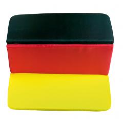 Sitzkissen faltbar Design Deutschland schwarz rot gelb WM EM Sitz Auflage Kissen 