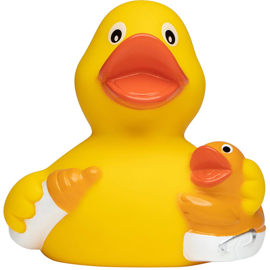 M131140 Multicoloured - Squeaky duck baby bottle - mbw