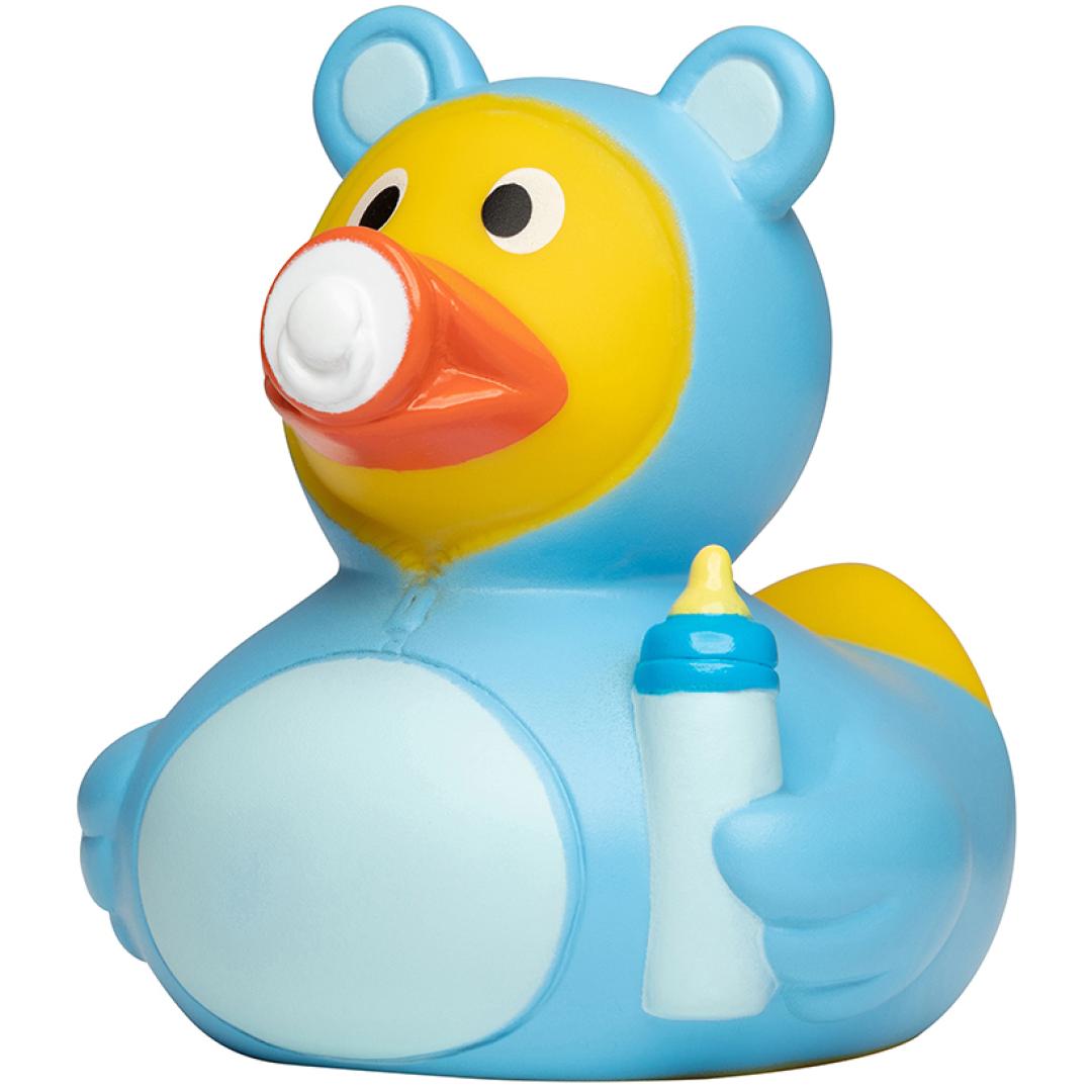 M131138 Light blue - Squeaky duck baby - mbw