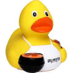 M181001  - Squeaky duck BBQ with slogan - mbw