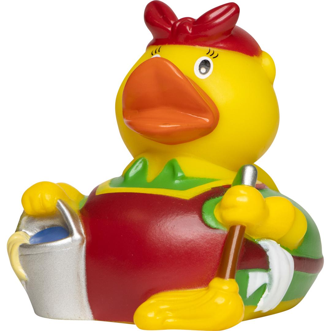M131206 Multicoloured - Squeaky duck cleaning lady - mbw