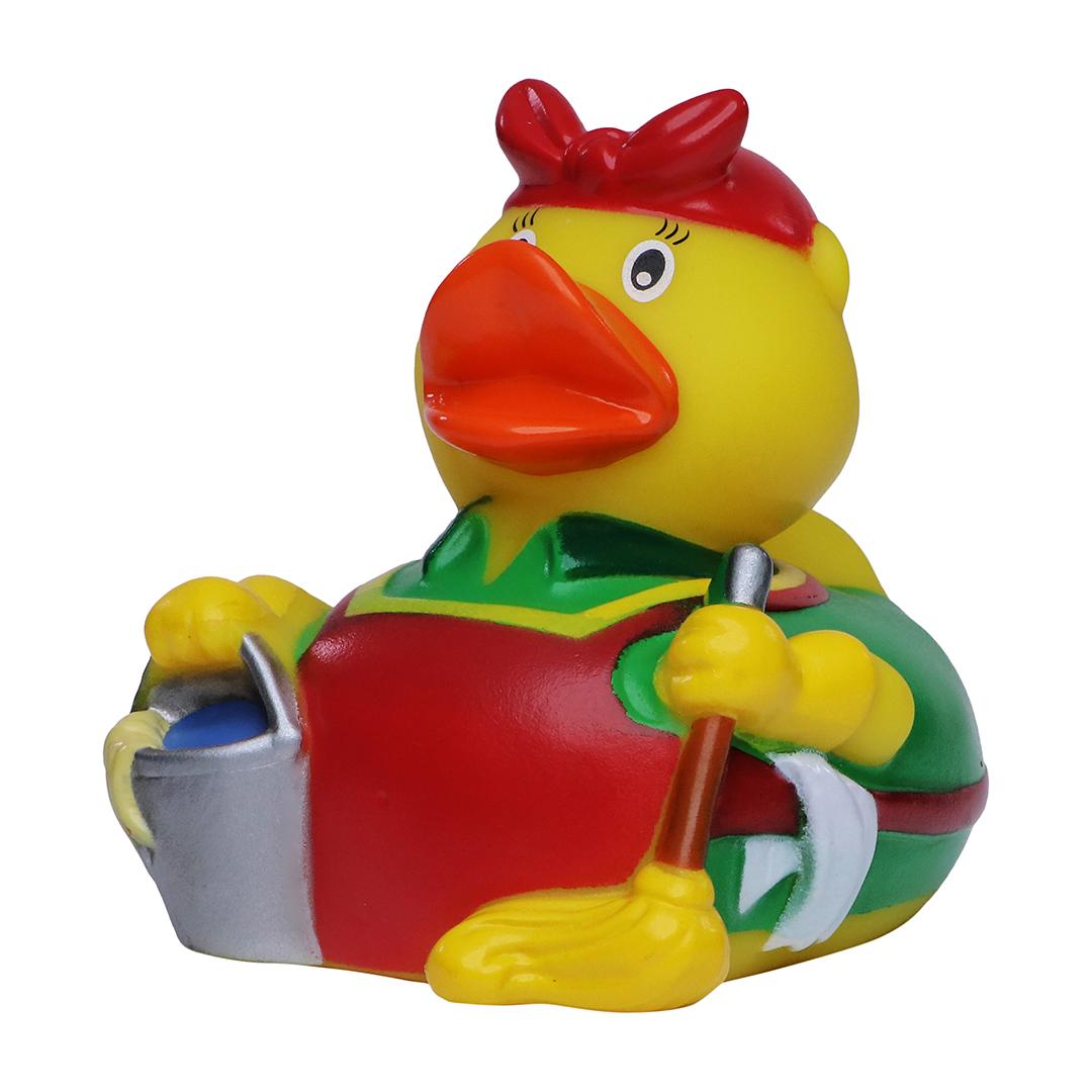 M131206 Multicoloured - Squeaky duck cleaning lady - mbw