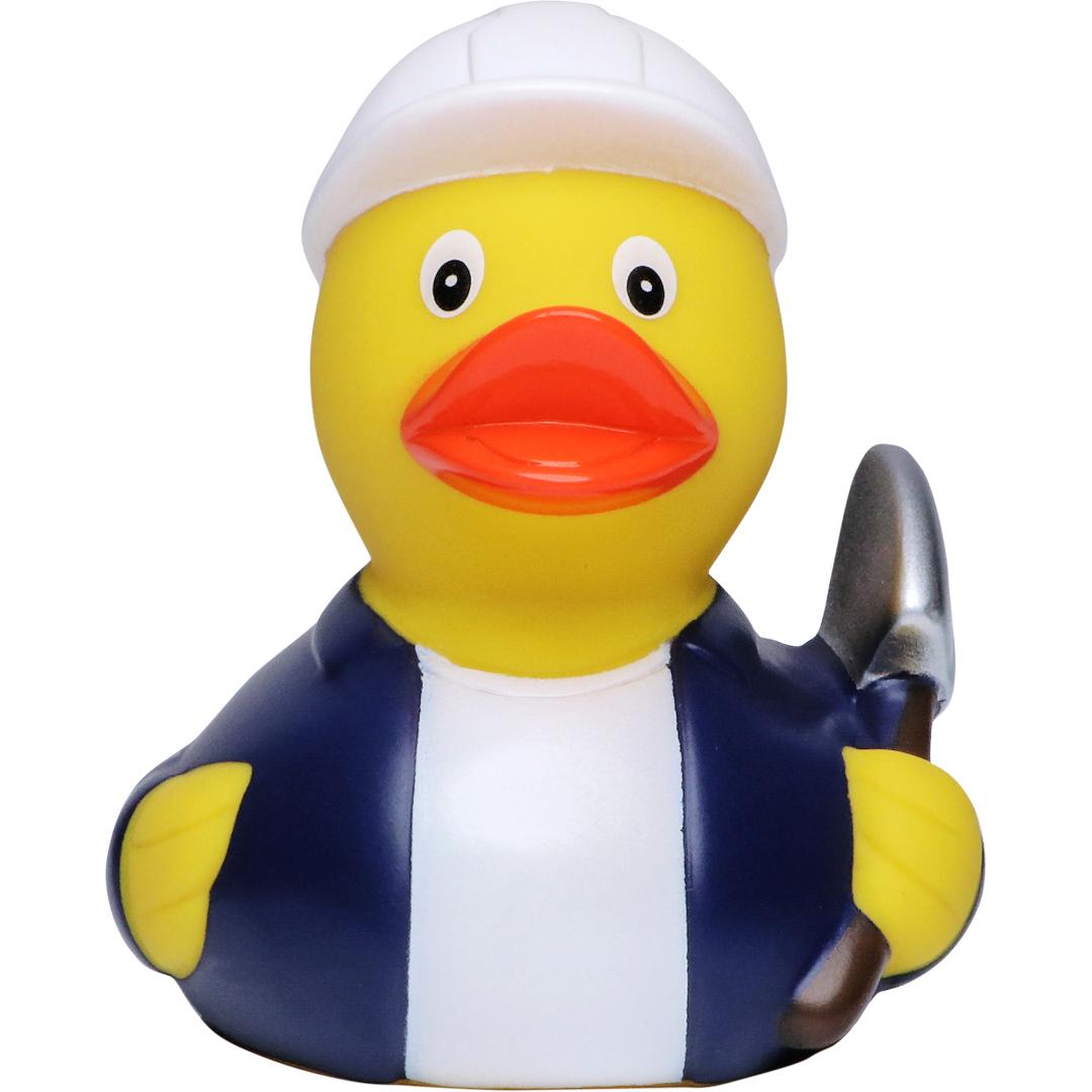 M131219 Multicoloured - Squeaky duck concrete labourer - mbw