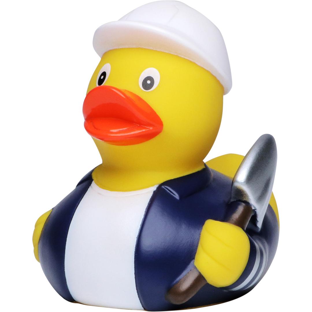 M131219 Multicoloured - Squeaky duck concrete labourer - mbw