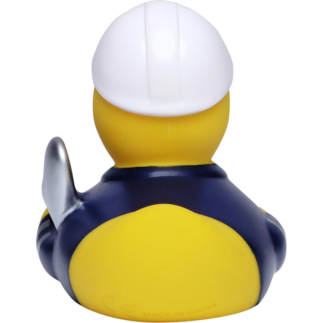 M131219 Multicoloured - Squeaky duck concrete labourer - mbw