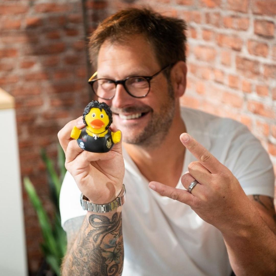 M131226 Multicoloured - Squeaky duck heavy metal - mbw