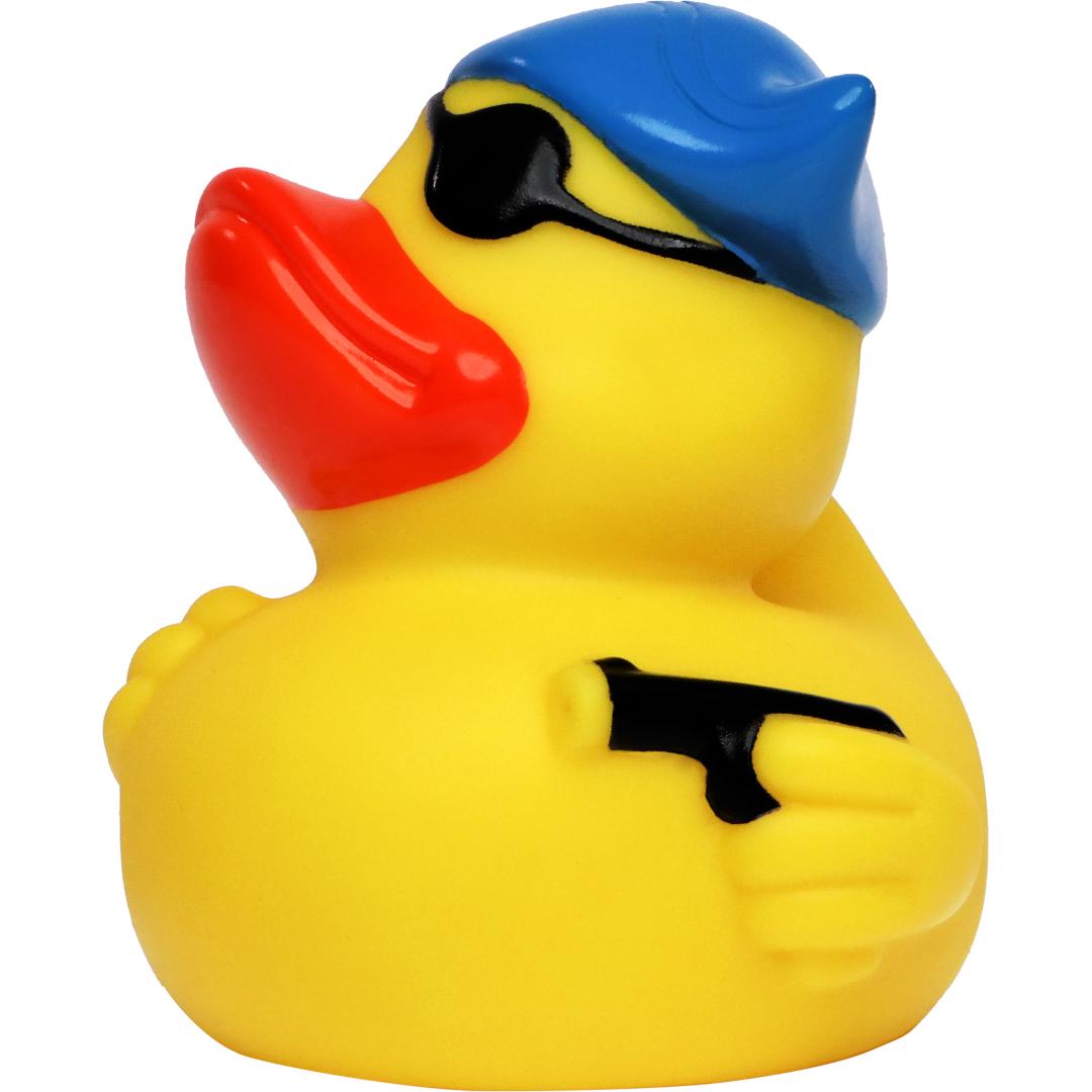 M131203 Multicoloured - Squeaky duck pirate with eye patch and hat - mbw