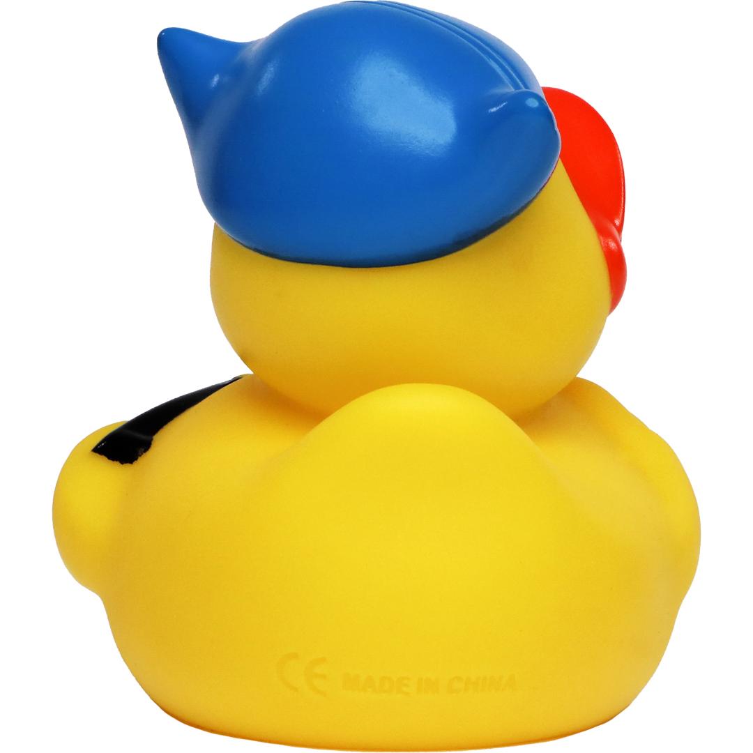 M131203 Multicoloured - Squeaky duck pirate with eye patch and hat - mbw