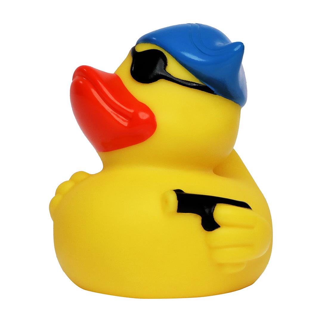 M131203 Multicoloured - Squeaky duck pirate with eye patch and hat - mbw
