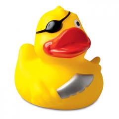 M131202  - Squeaky duck pirate with eye patch - mbw