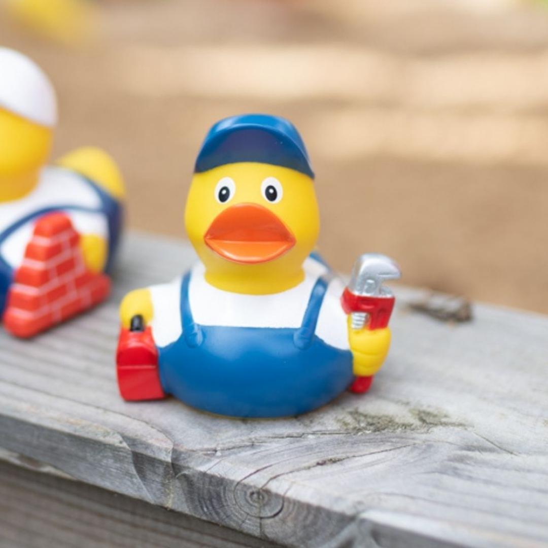 M131244 Multicoloured - Squeaky duck plumber - mbw