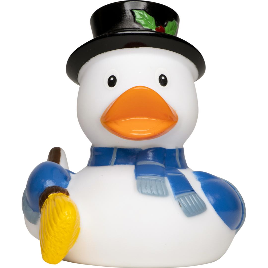 M131161 White - Squeaky duck snowman - mbw