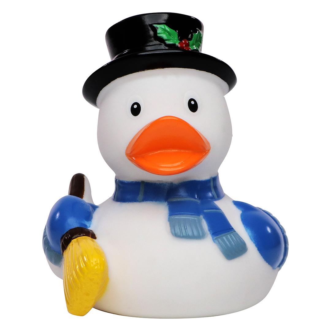 M131161 White - Squeaky duck snowman - mbw