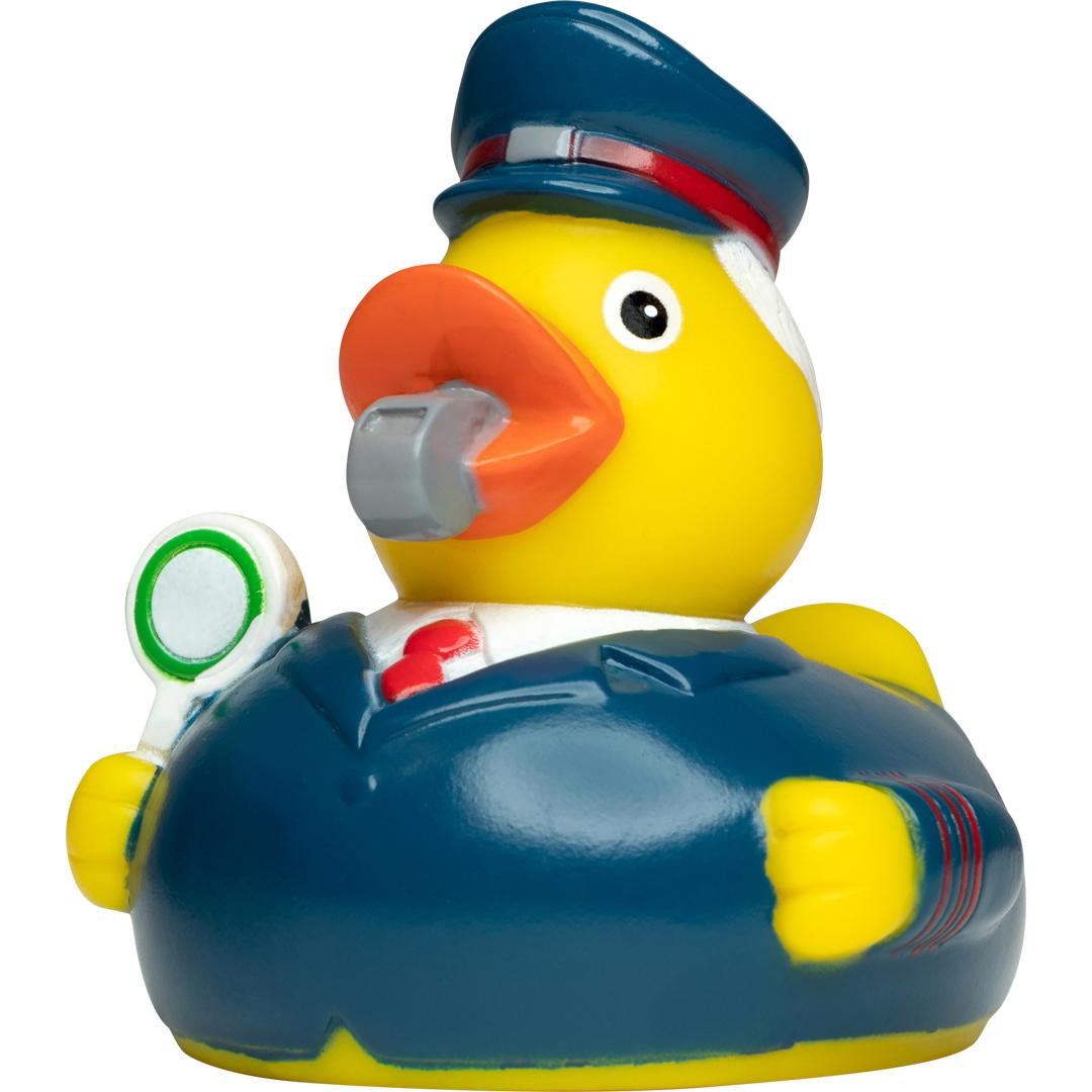 M131287 Multicoloured - Squeaky duck train attendant - mbw