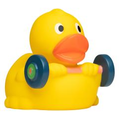 M131145 Multicoloured - Squeaky duck weightlifter - mbw