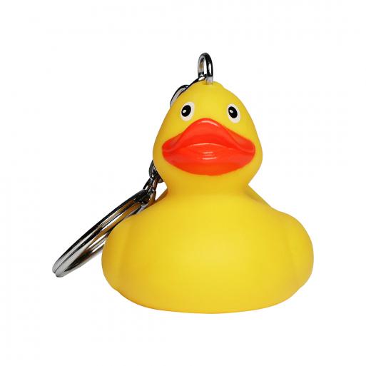 squeaky duck with keychain yellow M131030 - mbw