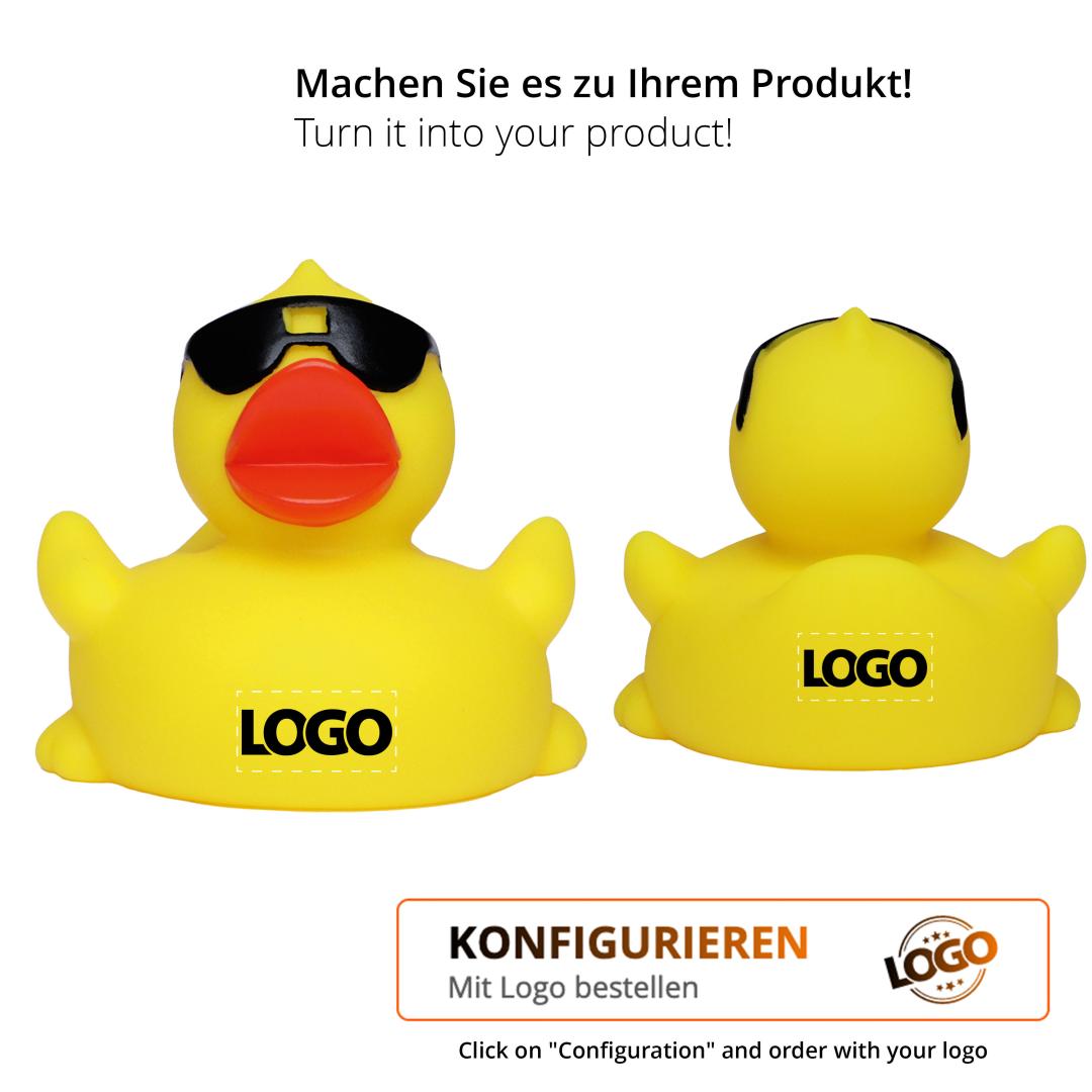 M131204 Multicoloured - Squeaky duck with sunglasses - mbw